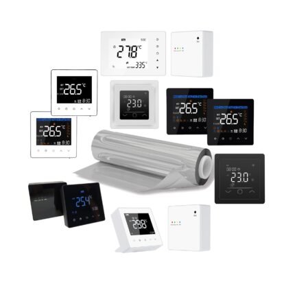 Elektrische vloerverwarming met thermostaten