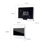 Afmetingen EasyComfort-570-574 wifi thermostaat zwart draadloos