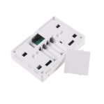 Wifi thermostaat Easycomfort 728 draadloos achterzijde met batterij compartiment, wit.