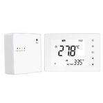 Wifi thermostaat Easycomfort 728 draadloos voor elektrische vloerverwarming wit rechter kant.